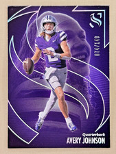 2025 Panini Silhouette Avery Johnson purple /149 Kansas State #84 NIL
