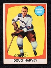 1961-62 Topps Doug Harvey #45 HOF 0q72