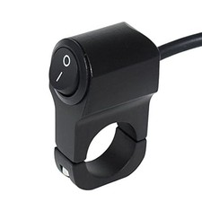 7/8" Motorcycle Handlebar Mount ON-Off Switch DC 12V for Motorbike Fog Lamp Head