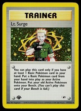 Pokemon Card - Lt. Surge Gym Heroes 17/132 Holo 1st Edition Holo Rare on eBay