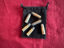 6 Mattel Brass Cap Gun Fanner 50 Bullets with storage Bag