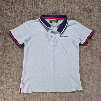 Ben Sherman Poloshirt Jungen 6-7 Jahre P2P 13 Inch, hellblau