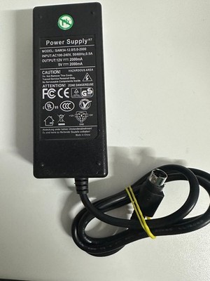 AC/DC Power Supply Netzteil Netzadapter Ladekabel Ladegerät 12V 5V 2A 6 Pin SAW3