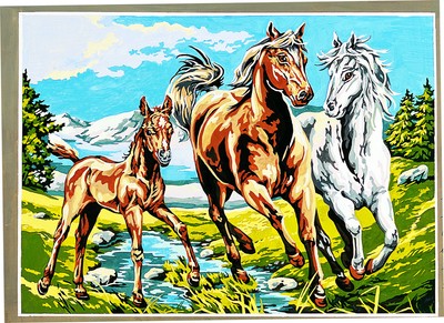 Canevas antique La première ballade 45x60cm