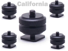 Lot of 5x Pro1/4"-20 Tripod Mount Screw to Flash Camera Hot Cold Shoe Adapter 