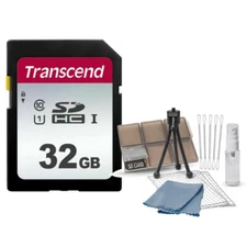 Transcend 32GB SDHC Class 10 UHS-1 SD Memory Card + Card Organizer Starter Kit