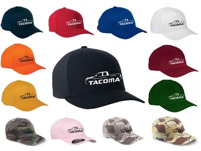 Toyota Tacoma Pickup Truck Classic Color Outline Design Hat Cap NEW