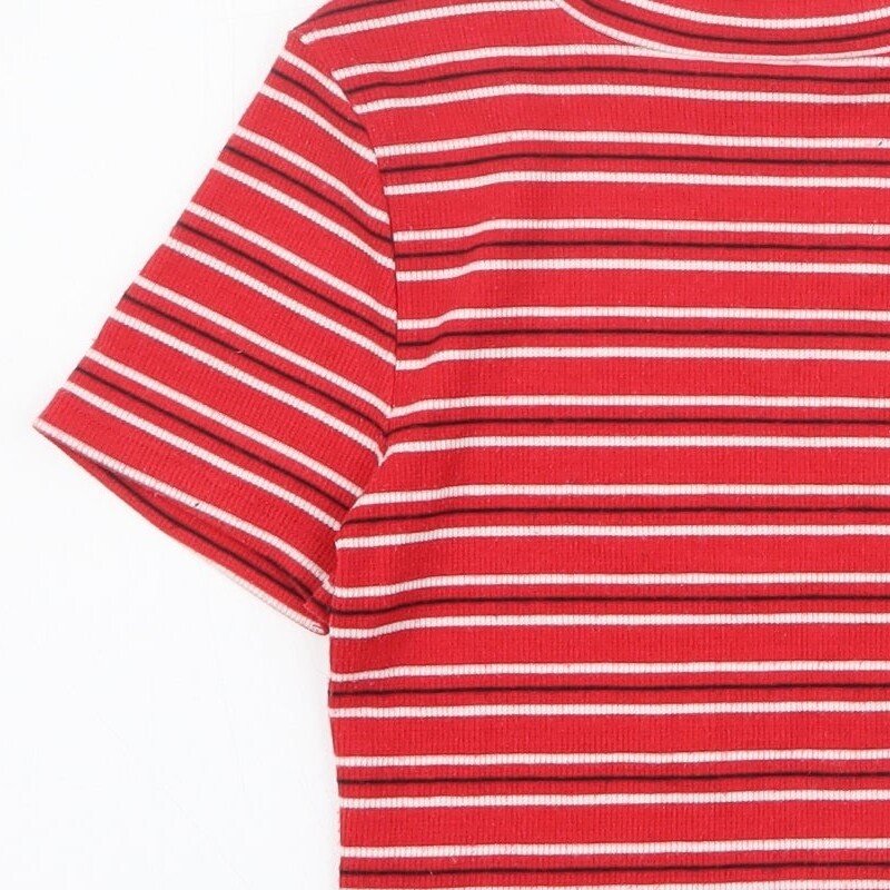 T-shirt Fille New Look Rouge – Taille 10-11 Ans, Coton, Manches Courtes, Basique