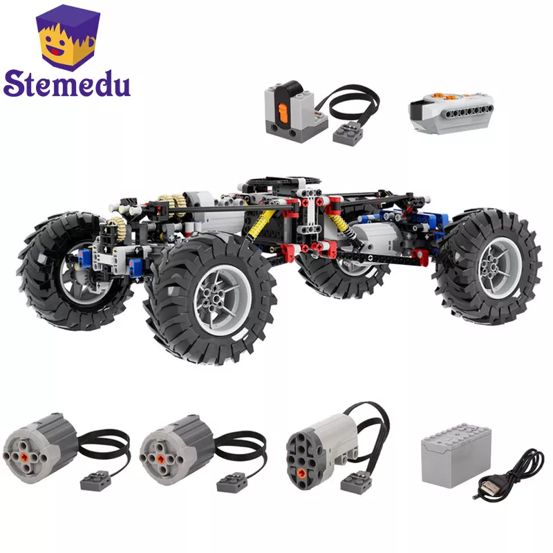 Technical 4WD Off road Climbing RC Car with Front suspension Model Building Toy