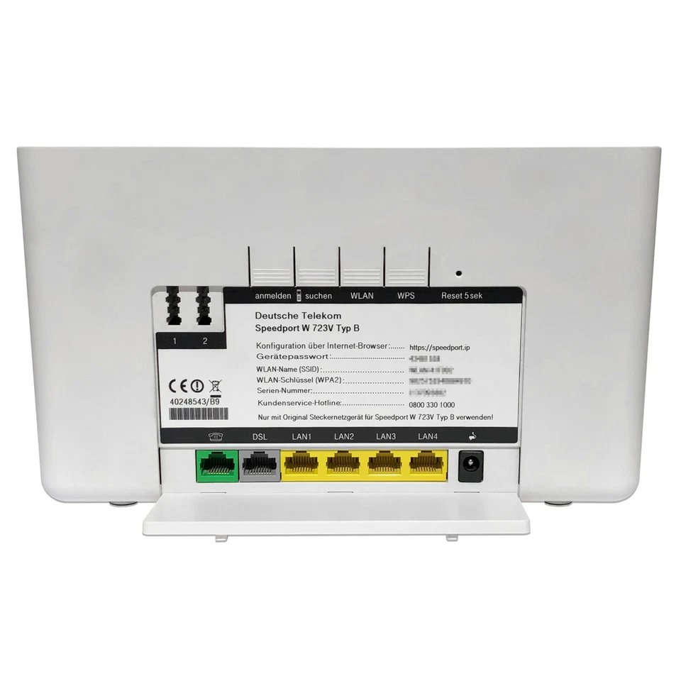 Telekom Speedport W723V WLAN DSL Router ADSL2+ VDSL2 Modem IP ISDN Wireless - Bild 2 von 3