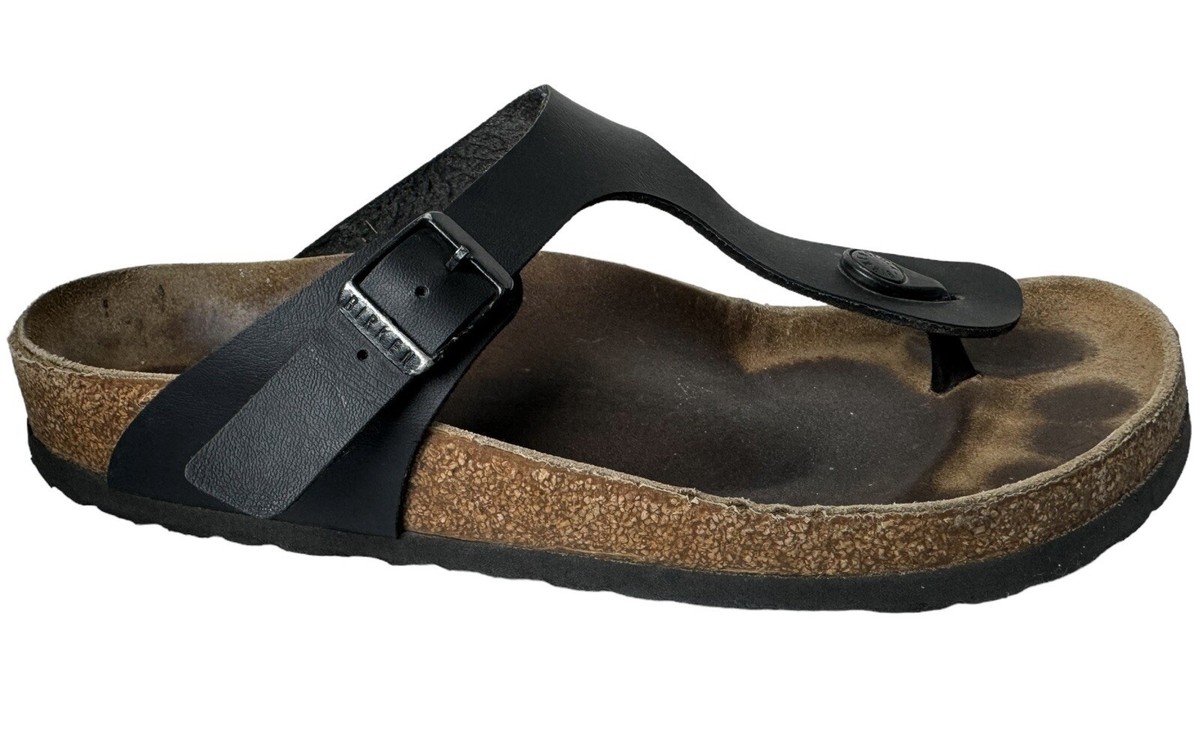 BIRKENSTOCK サンダル 40サイズ Birkenstock Sandals Mens size 40 Black Gizeh Slip On Buckle | eBay