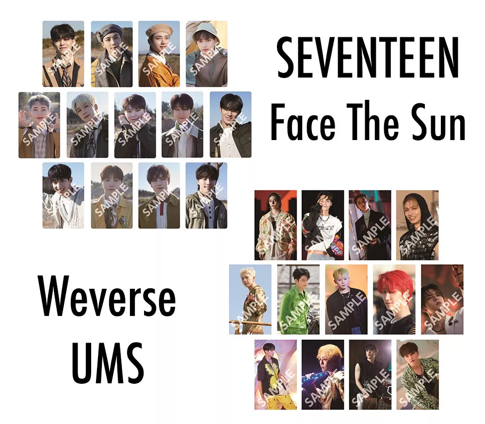 SEVENTEEN Face The Sun Photocard Japan Weverse Universal Music Store Hanabi  POB