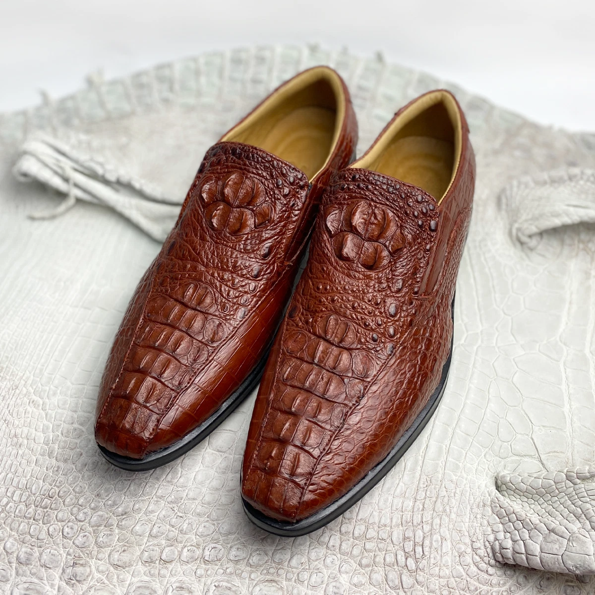 Genuine Crocodile Shoes 