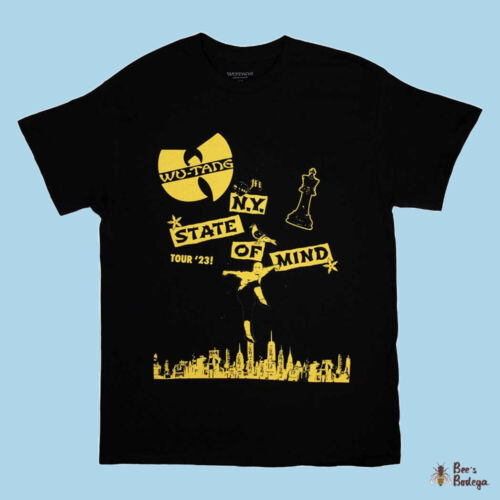 Wu Tang Clan : T-shirt « NY State Of Mind Tour 2023 Tour » *Marchandise officielle* - Photo 1/3
