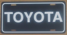 Toyota license plate vanity plate aluminum wall sign front tag embossed border