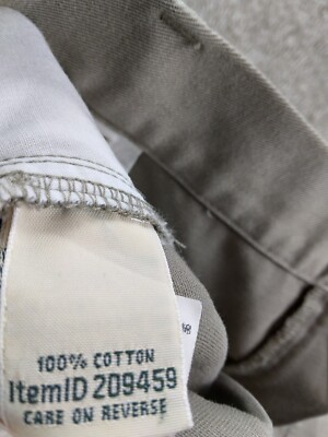 と。 LL Bean Original Fit Pants Women 14 Reg Beige High Rise Straight