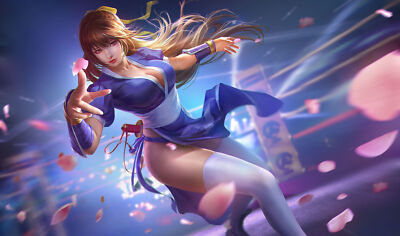 Anime di liu dead or alive kasumi illustration artwork Playmat Gaming Mat Desk