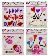 Love Bird Decoration Window Sticker Gel Cling Hearts Valentines Day Spring