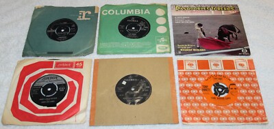 6 x Classic 60's 7'' Singles. All in Good Shape. Some Rare. 50p Each!