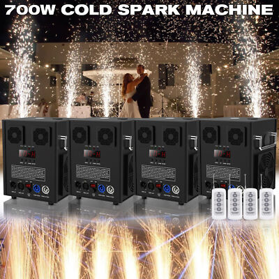 8x Cold Spark Machine Mit Flightcase Sparkular Funkenmaschine DMX DJ Party Show