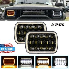 7x6"inch LED Headlights Hi-Lo DRL Sealed 5X7" For International 4700 4900 8100