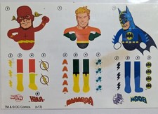 3 Superhero Temporary Tattoos Kid Comic Book Kid Birthday Party Goody Bag Favor
