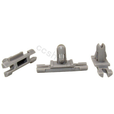 10 Pcs Car Door Window Exterior Chrome Trim Moulding Clips For BMW 3-Series