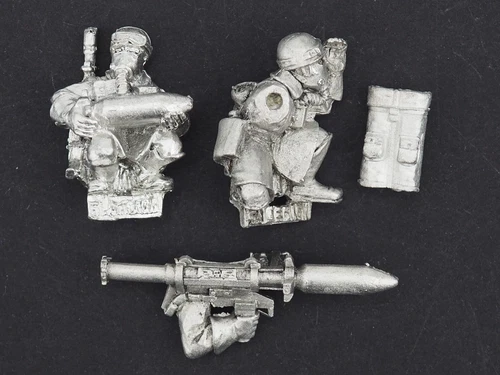 GW 40K ASTRA MILITARUM STEEL LEGION MISSILE LAUNCHER TEAM. GREEN 748
