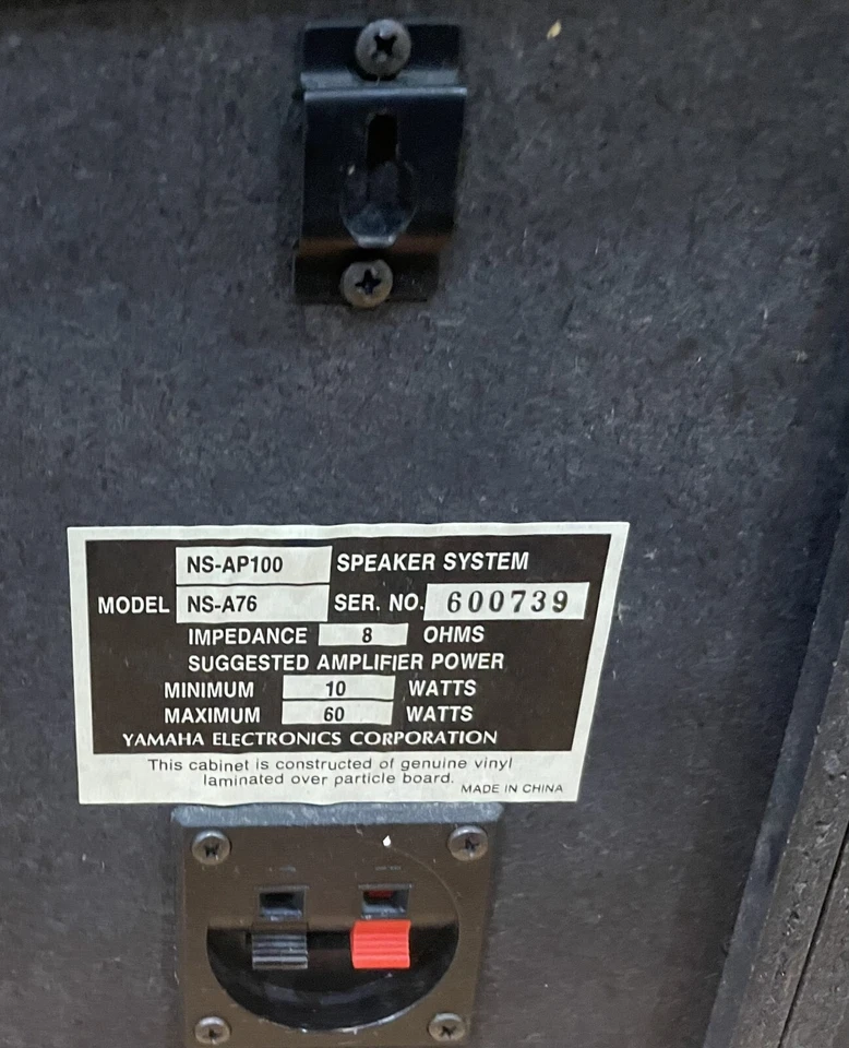 Altavoz de canal central Yamaha NS-AC2A NS-A76A sistema NS-AP100 Foto 4 de 4