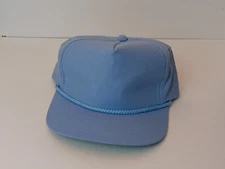 YoungAn Headwear Blue BLANK Rope Trucker Hat 90s VINTAGE 