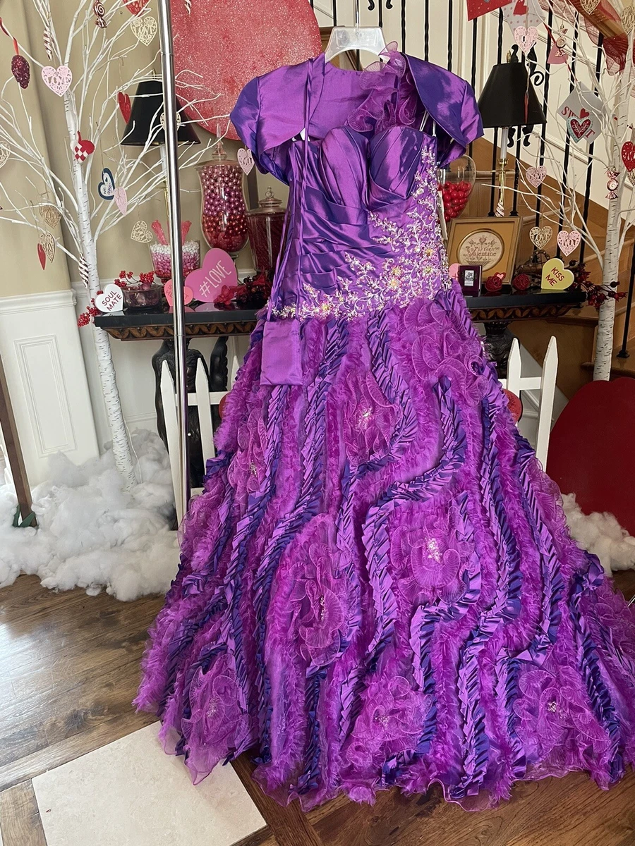 BEAUTIFUL BALL GOWN DRESS quinceanera mardi gras valentines halloween