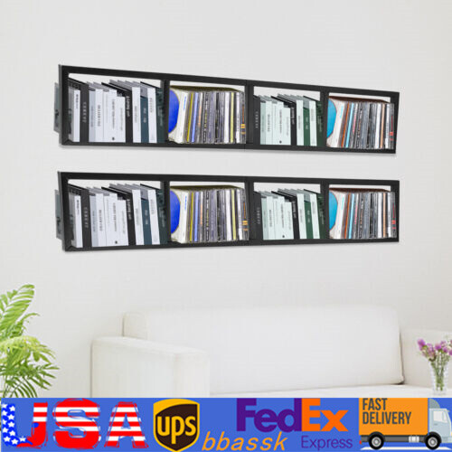 2x Floating Shelf Wall Mount CD DVD Rack Media Storage Organ