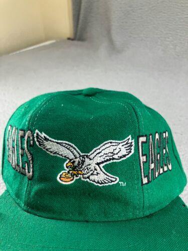 Vintage 90's Philadelphia Eagles Starter Snapback Hat Kelly Green Team NFL Wool - Bild 3 von 19