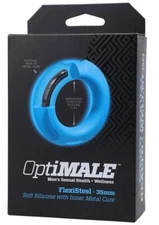 Male Metal Silicone Penis Ring Delay Ejaculation Prolongs Erection Cock Enhancer