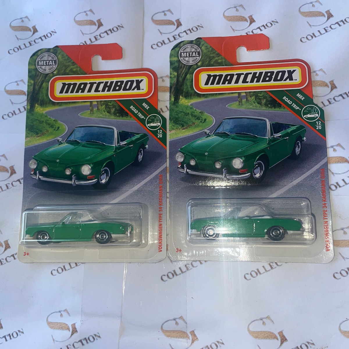 MATCHBOX 2019 MBX ROAD TRIP VOLKSWAGEN TYPE 34 KARMANN GHIA 12/20