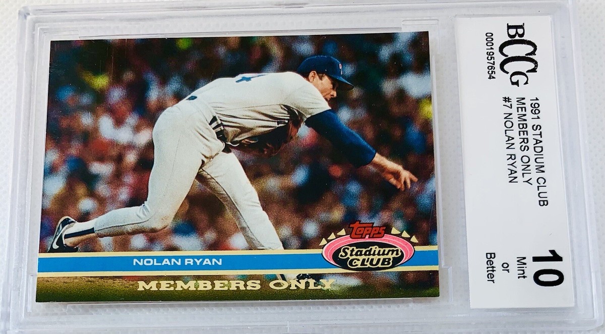 1991 Topps Stadium Club Members Only Nolan Ryan “7th No-Hitter