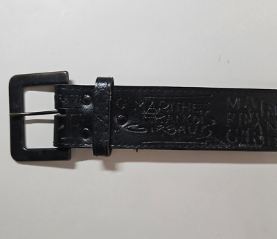 MARITHE FRANCOIS GIRBAUD ベルト Vintage Marithe Francois Girbaud Fully Embossed Belt Black