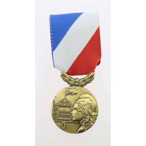 Médaille De La Sécurité Intérieure Bronze Pendante Décoration Ordonnance - Afbeelding 1 van 2