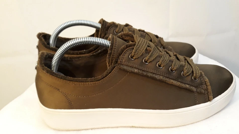 Mossimo Supply Co. Women's Size 11 Zell Satin Lace Up Sneakers Green - Image 4 of 4