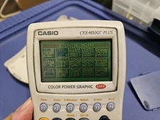 CASIO CFX-9850GC PLUS COLOR POWER GRAPHIC 64KB CALCULATOR Works With Damage 