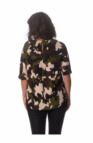 TOPSHOP - Camo Colour Block Tee Top Blouse Camouflage **NEW RRP$84.95 - Picture 8 of 8