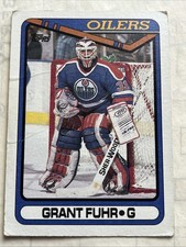 Grant Fuhr 1990-91 Topps #321a Edmonton Oilers HOCKEY GOALIE GRANT FUHR OILERS