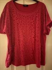 Klass XXL Pink Short Sleeve Fancy Top Very Good Condition Size 20