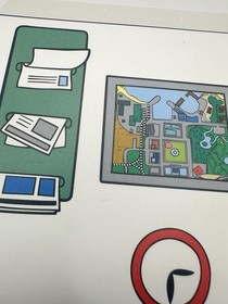 Lego Duplo Police Station Flat Plastic Backdrop From Set #4691