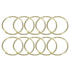 24Pcs 2.5 Inch Shower Curtain Rings Metal Gold