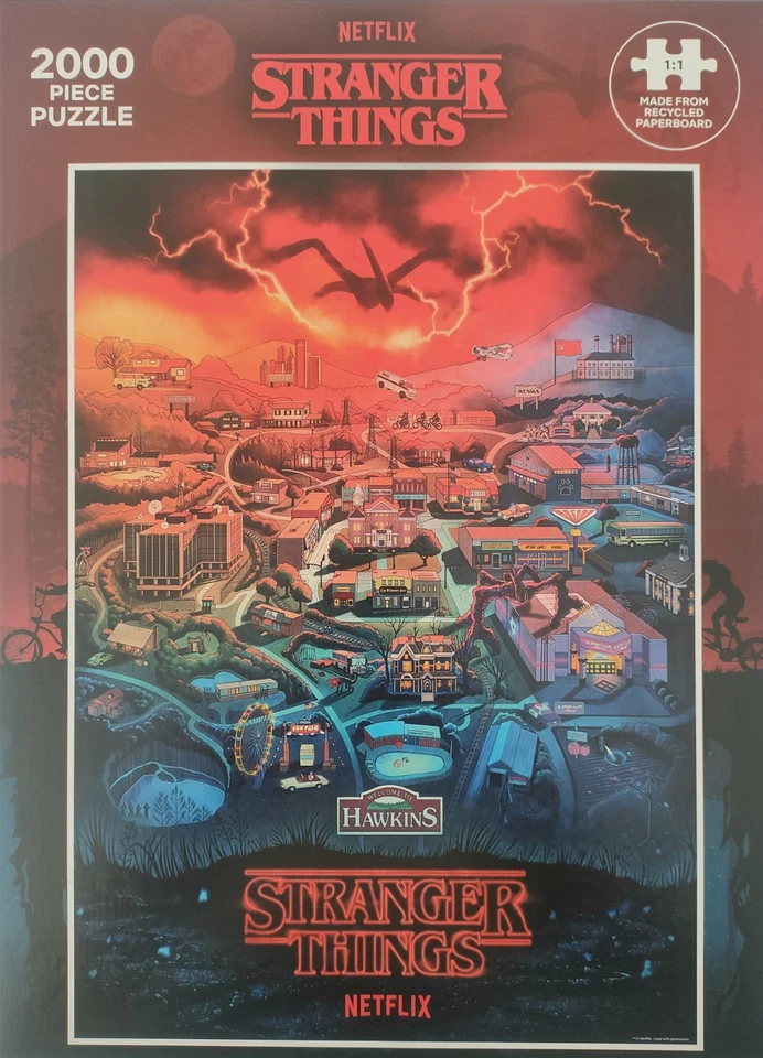 Puzzle Netflix Stranger Things - 2000 pezzi - 38 x 27 in 96.6 x 68.8 cm - Immagine 3 di 4