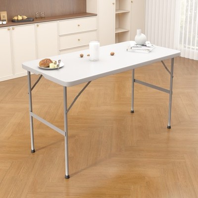 4 Fuß Schwerlast Kunststoff Klapptisch für Garten, Camping, Party, Catering & BBQ