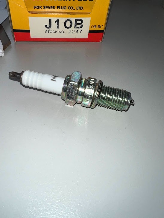 Box Of 40 NGK Spark Plug Number J10b For Vintage Japanese Motorcycle
