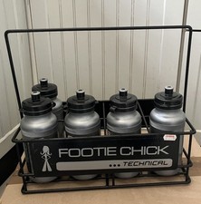 Football Chick 8 Bottle Carrier With 5 Sports Bottles NEW UNUSED