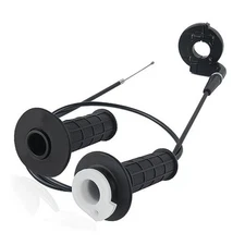 Throttle Cable Kit,7/8" 22mm Bike Throttle Assembly with Twist Throttle & 47" 